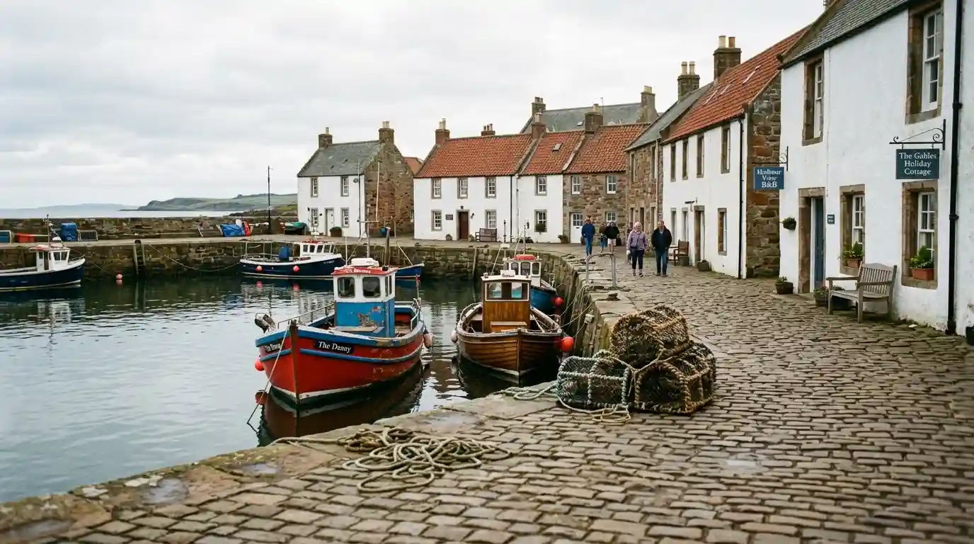 East Neuk Fife Crail harbour fishing village day trip Edinburgh