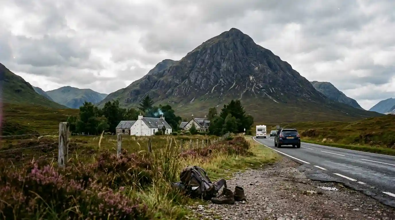 Glencoe Highlands day trip Edinburgh Scotland mountains