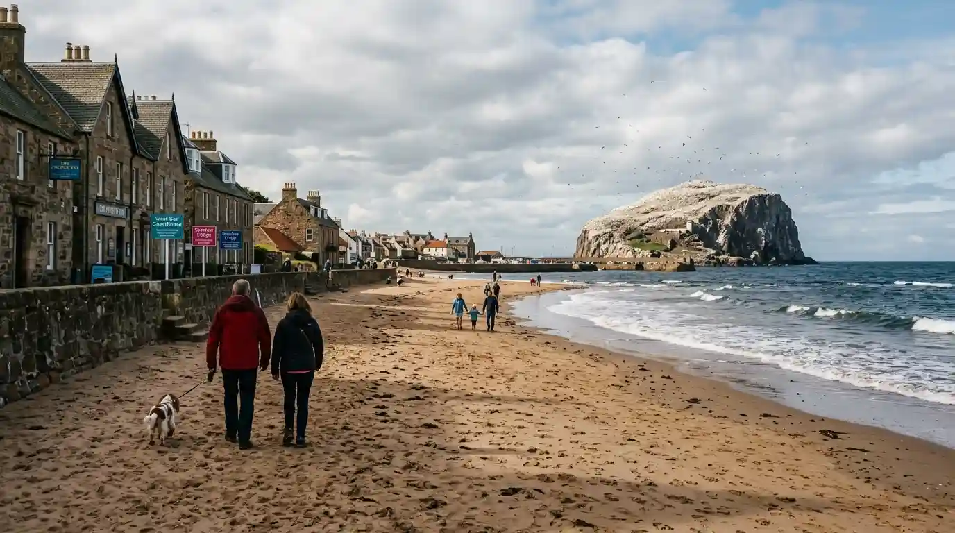 North Berwick beach Bass Rock day trip Edinburgh