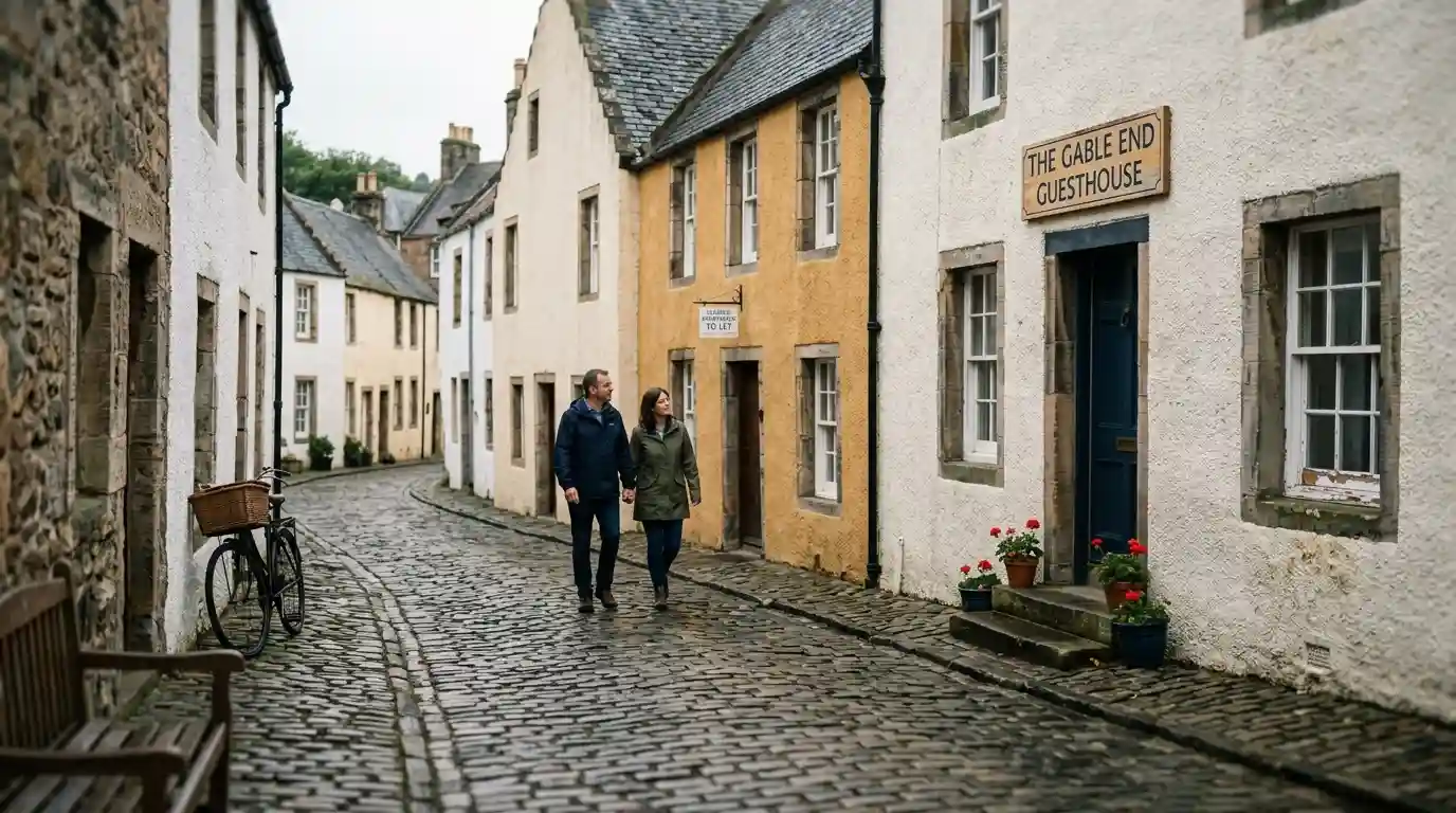 Culross village Outlander filming location Fife day trip Edinburgh