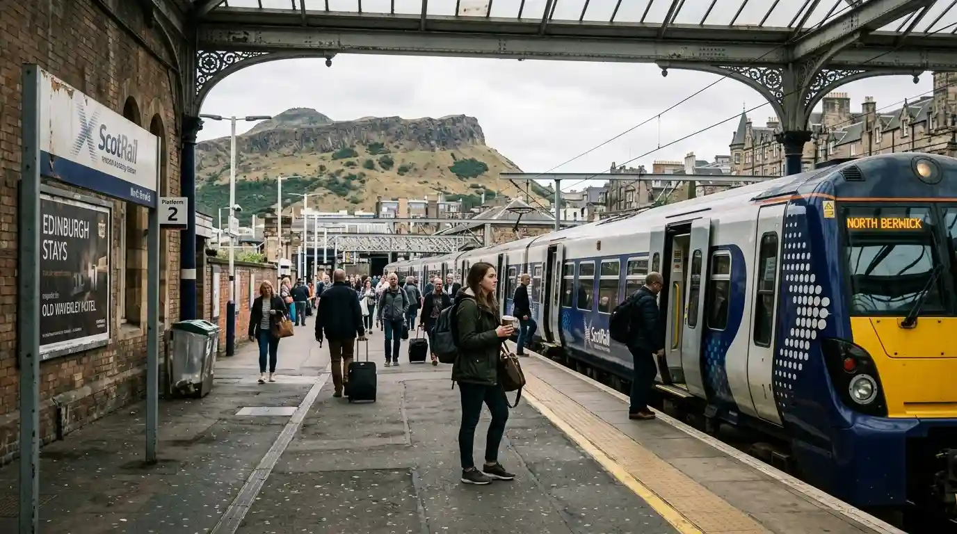 Edinburgh Waverley station day trips ScotRail Scotland 2026